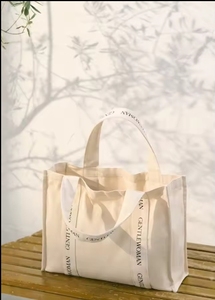 Bolsa de Compras de Lona Ecológica con Logotipo Personalizado 2025, Bolsa de Mano de Algodón Orgánico - Product Image 3