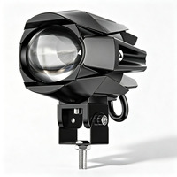 Phare auxiliaire LED pour moto, style Water Bird, lampe simple, double faisceau, lentille externe, projecteur