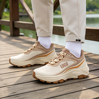 Chaussures de course tendance pour l'extérieur, logo personnalisé, tissu en maille, semelle en caoutchouc antidérapante, chaussures décontractées pour hommes, baskets