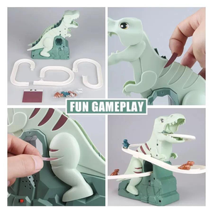 Juguete Becho Toys: Pista de Carreras de Dinosaurios con Tobogán y Escaleras, Montaña Rusa Eléctrica con Luz y Música - Product Image 3
