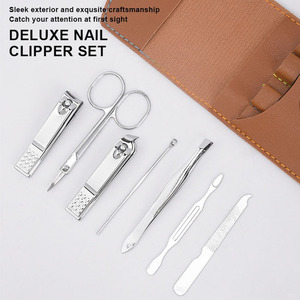 Ensemble de manucure en gros, 7 pièces, coupe-ongles en acier au carbone, outil de soin des ongles personnel, kits de pédicure pour femmes et hommes - Product Image 2