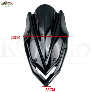 Parabrisas Delantero Negro para Motocicleta KOLMIO-LAM con Soporte, Compatible con KAWASAKI <span class=keywords><strong>Z900</strong></span> 2017-2019, Deflector de Viento Z 900 2018 - Product Image 6