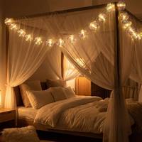 Lampu Serat Optik Simulasi Bunga IP44 Putih Hangat Dioperasikan dengan Baterai untuk Dalam & Luar Ruangan, Pernikahan, Natal, Halloween, LED