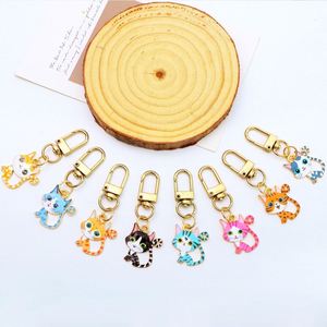 Cute Cat Pendant Keychain Alloy cat Mobile Phone Bag Pendant Earphone Bag Pendant - Product Image 5