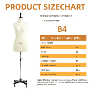 Maniquí de <span class=keywords><strong>Costura</strong></span> Beifuform, Talla 84, Medio Cuerpo Femenino, para Vestidos de Novia y Confección de Ropa de <span class=keywords><strong>Mujer</strong></span> - Product Image 1