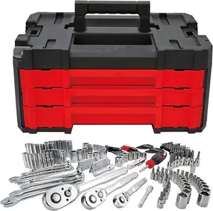 450PC Home Tool Set Socket Wrench Mechanic Hand Tool Set with Drawer Heavy Duty Box