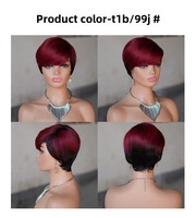 Perruque Lace Front HD sans colle 13x6 en cheveux humains, coupe courte bob 613, lisse naturel, cheveux indiens coupés pixie pour femmes, vente en gros