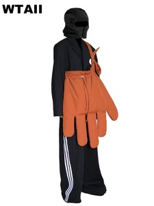 Extra-large canvas <b>gloves</b> - Small-batch designed - Large-capacity - Ugly but cute - Funny - Single-shoulder crossbody bag - Fing - Product Image 4