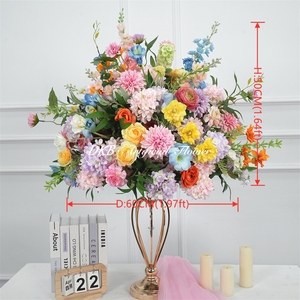 DKB Wholesale Large Rose Flower Arrangement Wedding Table Centerpieces Silk Realistic Artificial Flower Valentine's Day <b>Easter</b> - Product Image 3