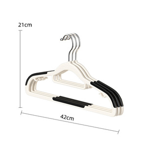 Cintres DS4211 pour chemises, pantalons, sous-vêtements, pulls, cintres fins avec crochet pivotant à 360°, cintres en plastique antidérapants - Product Image 3