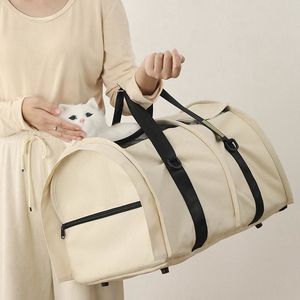 Fashion Pet Travel Carrier Bag Portable Nylon Animal Patterned Outdoor Style with Hard Base for Camping with Small <b>Dogs</b> Cats - Product Image 5
