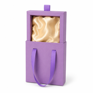 Hotsale Eco-friendly Dark Brown Handheld Drawer Rangement Bijoux Jewelry Box Gold Satin Inner Pouch Jewelry Packaging - Product Image 2
