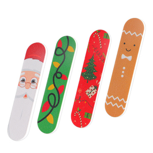 Wholesale Professional Custom Double-Sided Mini Cute EVA Zebra Nail Files 100 180 Grit Reusable Emery Board Straight Pattern