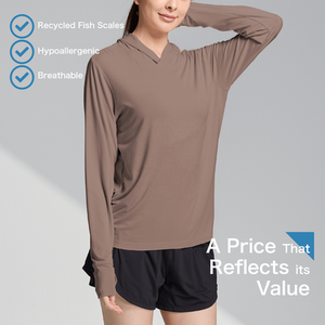 Nouvelle performance extérieure légère Umorfil Nylon tissu respirant UPF 50 + chemises de pêche à capuche - Product Image 3