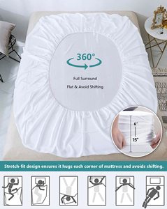 Protector de Colchón Impermeable al por Mayor, Funda de Colchón para el Hogar, <span class=keywords><strong>Cubre</strong></span> Colchón Completo con Cierre - Product Image 3