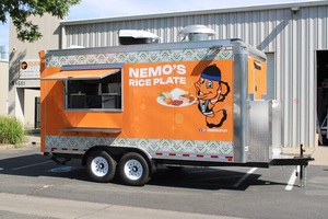 厂家直销食品拖车 |   多功能，可用作冰淇淋车、珍珠奶茶店和移动酒吧 - Product Image 2