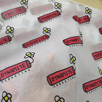 Papier de soie personnalisé imprimé à l'or 50x70cm pour vêtements, chaussures, fleurs, papier d'emballage avec logo d'entreprise
