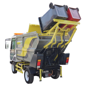 BY-L35 camion à ordures électrique de camion à benne basculante à chargement automatique de nouvelle énergie avec la remorque arrière - Product Image 3