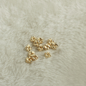 2405 tenglong 14k or paquet couleur coupe fleur <span class=keywords><strong>ficelle</strong></span> entretoise bricolage bijoux faits à la main accessoires Bracelet chaîne perle engrenage joint - Product Image 5