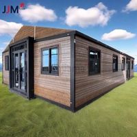 Maison Conteneur de Luxe Moderne Extensible à 2 Chambres de JJM Factory, Conception Respirante pour Hôtel et Villa, Modulaire Préfabriquée