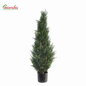Árbol artificial de ciprés, plantas verdes <span class=keywords><strong>en</strong></span> <span class=keywords><strong>maceta</strong></span> - Product Image 2