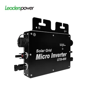 Leaderspower Venta caliente Mini Panel Solar Kit 600W Balcón Planta de energía Micro inversor jardín
