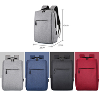 Logo personnalisé 15.6 pouces étudiant sac à dos pour ordinateur portable voyage d'affaires étanche Oxford sac d'école USB à la mode lettre Polyester