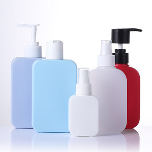 Square Hdpe Plastic <b>Bottles</b> 500ml Lotion <b>Pump</b> For Personal Care Daily Use Customizable True Colors - Product Image 1