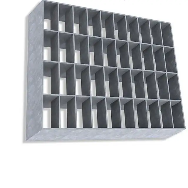 Customized Sizes Welded Pressure Lock Road Floor Grate Construction Canal Cover Steel Gratings