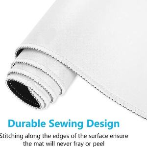 แผ่นรองเมาส์แบบกันน้ำ พื้นยาง สำหรับพิมพ์ลายแบบซับลิเมชั่น สีขาว ขนาดผ้าแบบกำหนดเองได้ - Product Image 2