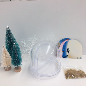 Marco de Fotos con Globo de Nieve para Parejas, DIY, Momentos Especiales, Mini Globo de Nieve de Plástico con Purpurina, Bola de Cristal de Nieve, Bolsa de Juguetes - Product Image 6