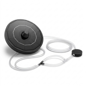Pompe à oxygène solaire rechargeable, étanche IP67, silencieuse, grand débit d'air, aérateur solaire pour la pêche, la maison, la cour, petit bassin à poissons - Product Image 6