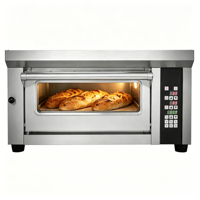 Four à pizza électrique commercial à un seul niveau, à commande numérique, portable, 220V, nouveau, facile à utiliser, pour boulangerie, restaurant, utilisation en pâtisserie
