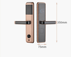 Serrure de porte à carte-clé pour la sécurité domestique, en alliage d'aluminium, anti-rouille, antivol, pour portes en bois massif/acier/métal - Product Image 2