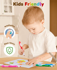 Joycat-Rotulador Retráctil de Punta Fina, Rotulador de Tela Lavable o Permanente, <span class=keywords><strong>Borrable</strong></span> con Agua, para Dibujar Juguetes - Product Image 6