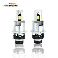 Ampoule de phare LED haute puissance D2S D4S, étanche, avec ventilateur de refroidissement, phares de voiture lumineux