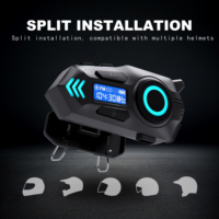 Headset Interkom Helm Motor K09 Nirkabel untuk Pengendara dengan Fitur Berbagi Musik, Radio FM, dan Interkomunikasi Tahan Air