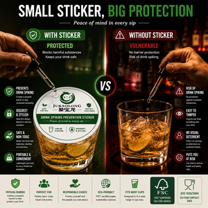 Pegatinas Protectoras Anti-<span class=keywords><strong>Picos</strong></span> para Bebidas de 4 Pulgadas, Protector Desechable para Tapas de Vasos para Seguridad en Bares, Prevención de <span class=keywords><strong>Picos</strong></span> en Copas de <span class=keywords><strong>Vino</strong></span> - Product Image 2