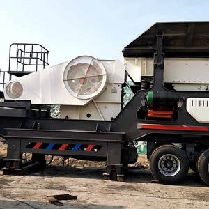 Semi-Automatic Wheeled Tyre Type Mobile Quarry Stone <b>Crusher</b> Construction Concrete Waste <b>Crusher</b> - Product Image 3
