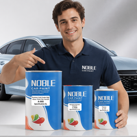 Kit de vernis transparent 2K de qualité supérieure standard avec durcisseur et diluant pour la rénovation automobile