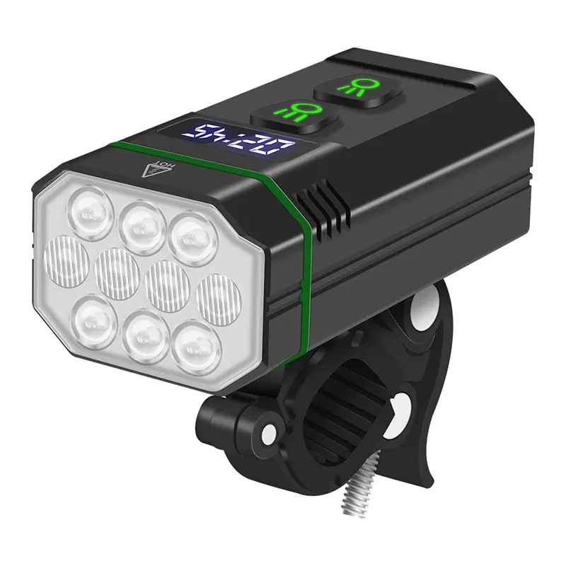 Luz traseira de bicicleta recarregável por USB, luz de advertência LED para mudança de cor e rgb, com controle remoto