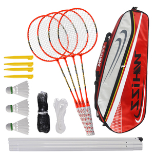 Vente directe d'usine de haute qualité 4 raquettes et 3 filets de <span class=keywords><strong>Badminton</strong></span> à configuration facile - Product Image 2