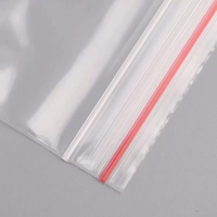 Sac à fermeture éclair transparent auto-scellant imprimé sur mesure, sac en plastique transparent refermable imperméable pour l'emballage des aliments
