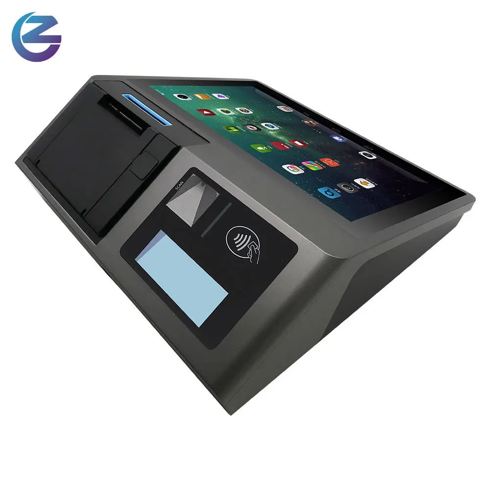 Z100 58/80mm imprimante thermique lecteur de cartes Multi Android 11.0 LED affichage client Terminal POS