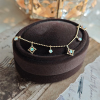 Automne hiver tendances créativité Inspiration rêveuse opale perle chaîne hexagramme empilé à la mode cadeau Bracelet