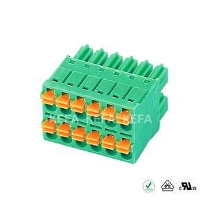 सबसे अच्छा विकल्प हरा और नारंगी KF2EDGKNH-3.5/3.81 मिमी पिच 2 पिन 300v 8a 28-16wg प्लग टर्मिनल ब्लॉक - Product Image 2