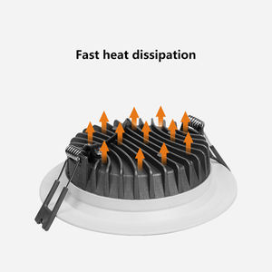 Pour un éclairage encastré moderne en aluminium de haute qualité, le plus lumineux, anti-éblouissement, 3 5 7 9 <span class=keywords><strong>12</strong></span> 20 <span class=keywords><strong>30</strong></span> W LED <span class=keywords><strong>SKD</strong></span> - Product Image 5