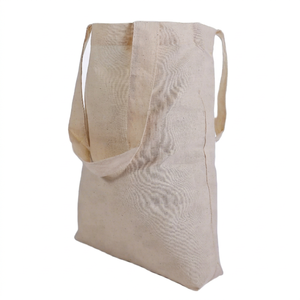OEM Factory Custom Cotton Tote <b>Bags</b> Screen Letter Printed Plain Canvas Handled Reusable Shopping <b>Bags</b> Zipper Closure Minh Ha - Product Image 1