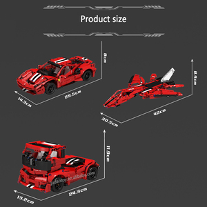Mould <span class=keywords><strong>King</strong></span> 10076 <span class=keywords><strong>Jouet</strong></span> transformable, modèle de <span class=keywords><strong>voiture</strong></span> de sport à trois formes, ensembles de blocs de construction MOC, puzzle de construction de <span class=keywords><strong>voiture</strong></span>, pour cadeau - Product Image 5