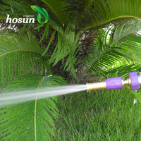 Pistolet d'arrosage de jardin en laiton populaire, à débit réglable, contrôle du débit variable, poignée souple, jet direct/brumisation